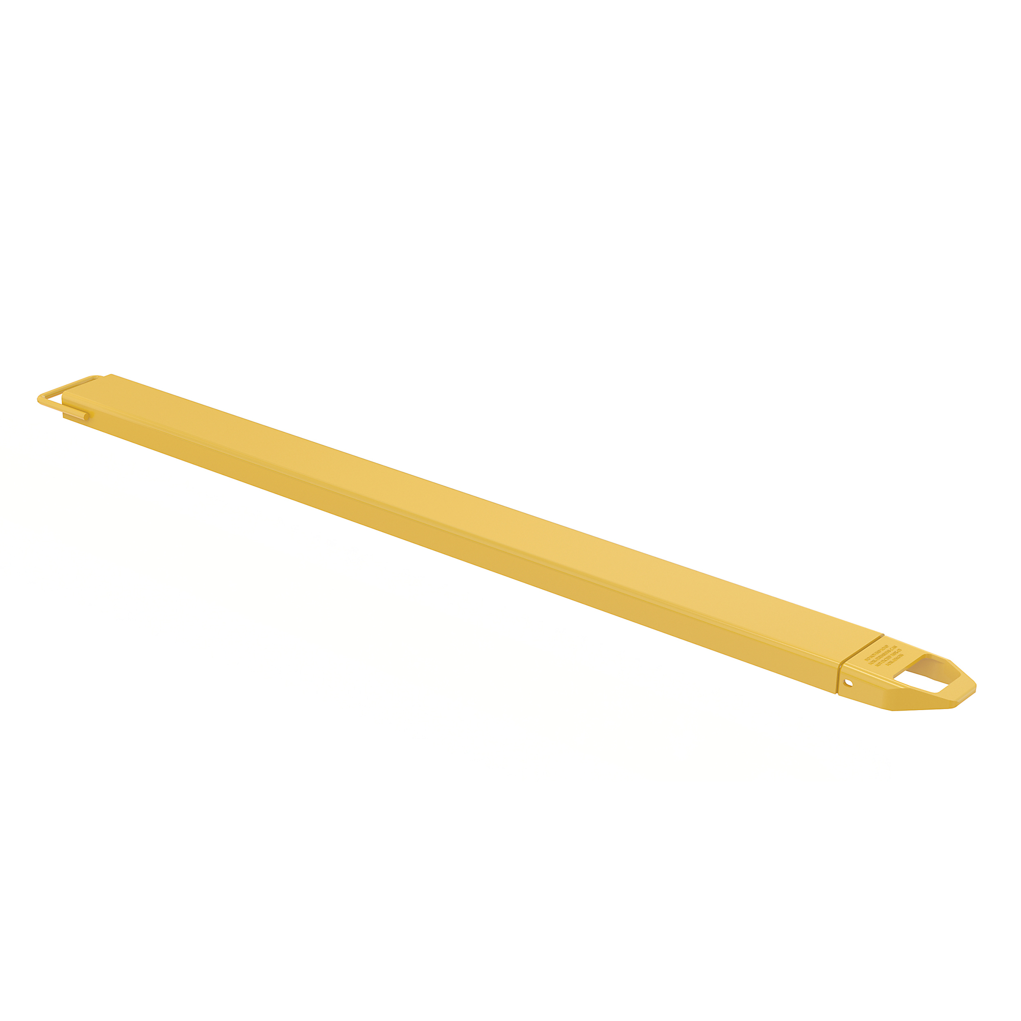Vestil Steel Single Fork Extension — 5in. x 84in., 4,000-Lb. Capacity, Yellow, Model# FE-5-84-EACH